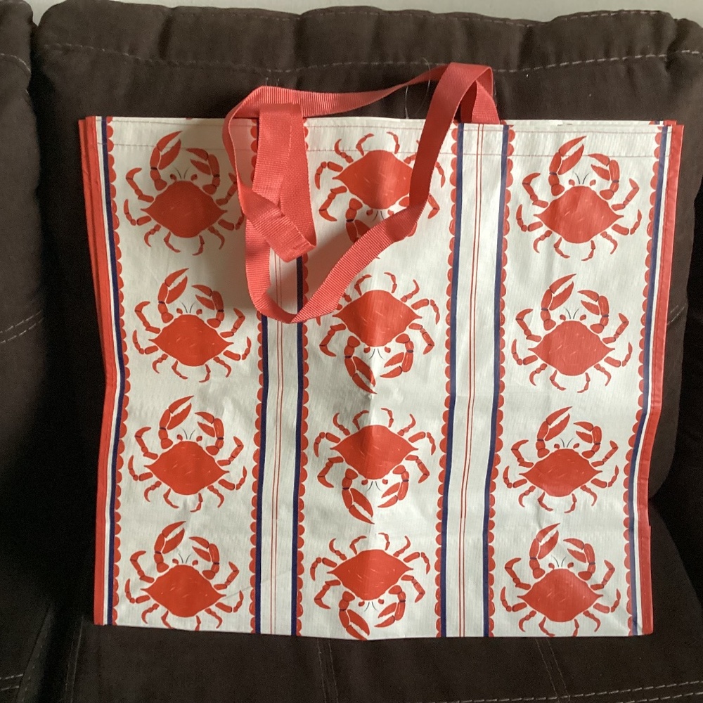 New Resuable Tote Bag - crabs